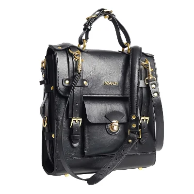 Сумка-трансформер для зберігання секс-іграшок LOCKINK Detachable JK Bag, чорна, ПВХ