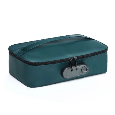 Кейс для іграшок Dorcel DISCREET BOX LUXURY GREEN, кодовий замок, 27×16×7,62 см