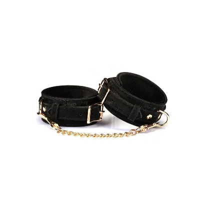 Поножі Liebe Seele Boudoir Amor Ankle Cuffs Black, знімний з’єднувальний ланцюжок