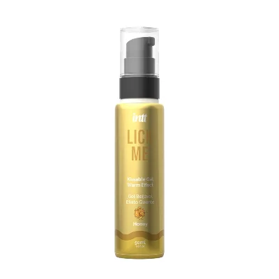 Гель для оральних пестощів із зігрівальним ефектом INTT Lick Me Kissable Gel Honey 50 мл, без цукру