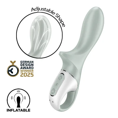 Анальний надувний вібратор Satisfyer Air Pump Booty 3, гнучкий стовбур