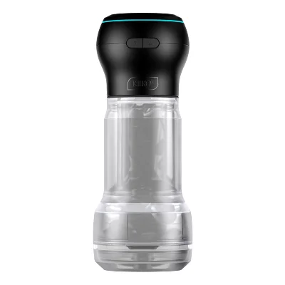 Мастурбатор Kiiroo Feel Pocket Crystal зі всмоктувальною інтерактивною насадкою PowerBlow Combo Set