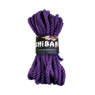 Джутова мотузка для шибарі Feral Feelings Shibari Rope, 8 м бузкова