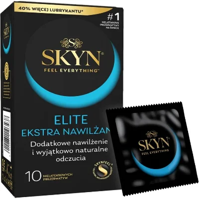 Безлатексні преміум-презервативи SKYN Elite Extra Lubricated 10 шт