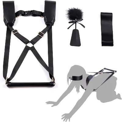 БДСМ-набір LOCKINK YEAHWOW Black Doggy Style Saddle set