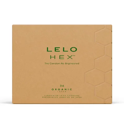 Презервативи LELO HEX Condoms Organic 36 Pack, тонкі та суперміцні
