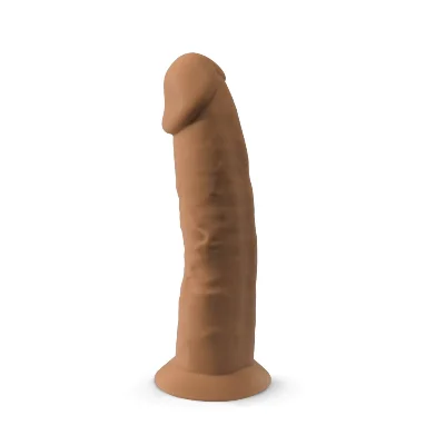 Фалоімітатор SilexD Henry Caramel (MODEL 2 size 7.5in), двошаровий, силікон + Silexpan, діаметр 4,8 см