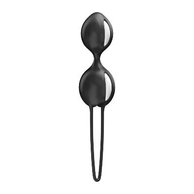 Вагінальні кульки Fun Factory SMARTBALLS DUO Black, 2 шт, діаметр 3,2 та 3,6 см