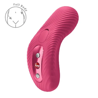 Накладний вібратор Fun Factory LAYA III Raspberry, ефект постукування пальцем