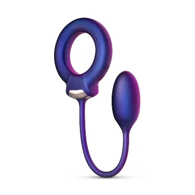 Ерекційне віброкільце з віброяйцем Hueman - Eclipse Anal Vibrator