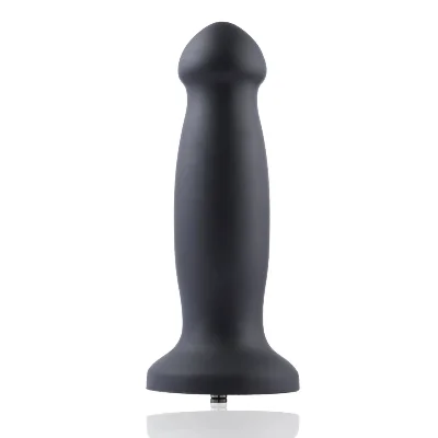 Силіконовий фалоімітатор для секс-машин Hismith 7.2" Black Silicone Anal Dildo, система KlicLok