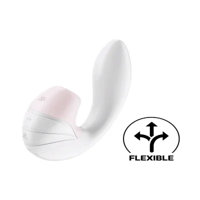 Вакуумний вібратор Satisfyer Supernova White, 2 положення стовбура