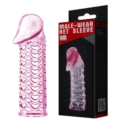 Удлиняющая насадка-презерватив Male-wear net sleeve