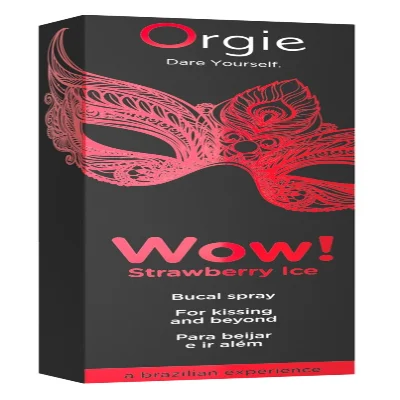 Спрей для возбуждения с охлаждающим эффектом Wow! Strawberry Ice Bucal Spray