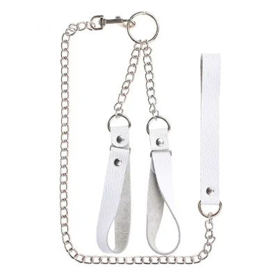 Наручники с поводком Gentle Hold, White