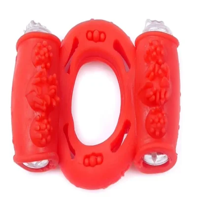 Эрекционное вибро кольцо BOSS Vibrating Cock Ring Double Red