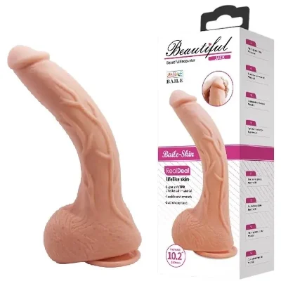 Фаллоимитатор на присоске Baile Beautiful JACK 10,2'' Flesh