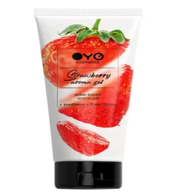 Универсальный ароматизированный увлажняюший гель-лубрикант OYO - Strawberry aroma gel, 75 ml