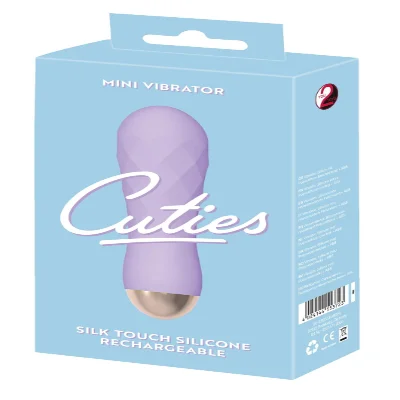 Фиолетовый мини-вибратор с необычной текстурой Cuties Mini Vibrator