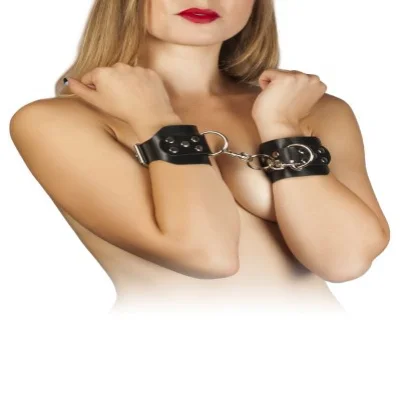 Наручники Leather Hand Cuffs, Black кожа