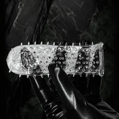 Закрытая насадка на член "Spikes hat", L115 mm, D40 mm