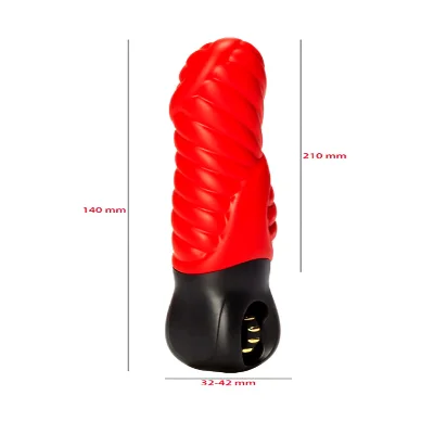 Рельефный вибратор Amor Big Herkules Red (Приложение НЕ Функционирует!)