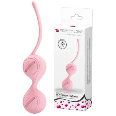 Вагинальные шарики PrettyLove Kegel Tighten Up I, цвет розовый