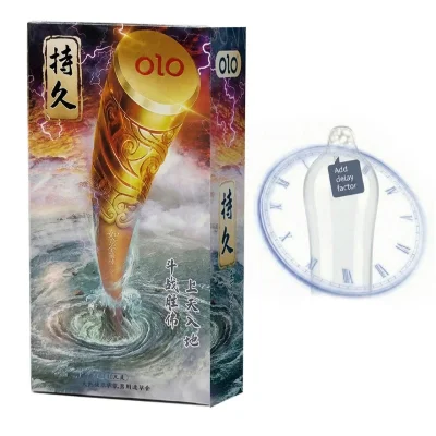 Презервативы Olo Thunder Spear, тонкие с пролонгирующим эффектом