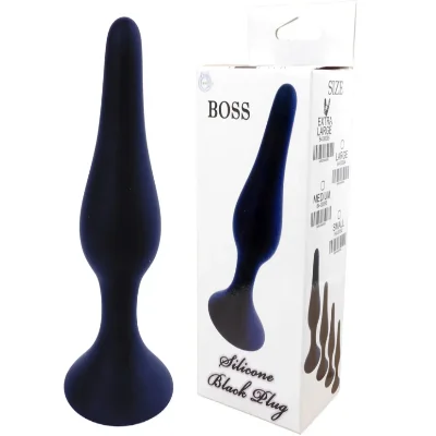 Анальный плаг Silicone Plug Black - Small, BS6400092
