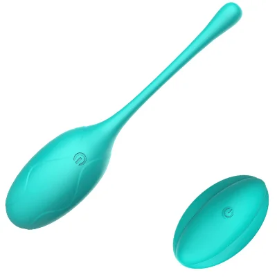 Виброяйцо Turquoise Pleasure 10 режимов вибрации цвет бирюзовый