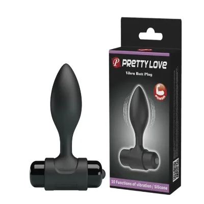 Силиконовая вибропробка Pretty Love - Vibro but plag 10 режимов вибрации
