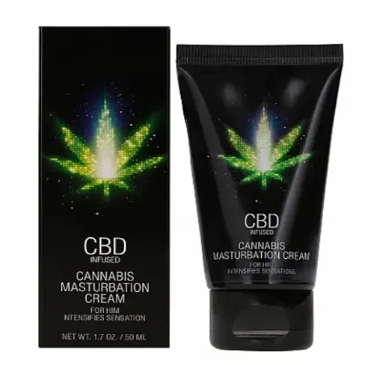 Стимулирующий крем для мужчин Shots - CBD Cannabis Masturbation Cream For Him, 50 ml