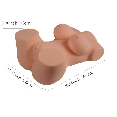 Реалистичное тело-торс Anica Solid Silicone Sexy Doll L анус-вагина без вибрации телесный