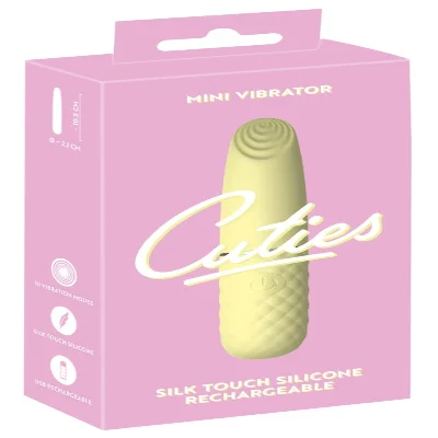 Мини-вибратор Cuties с 10 режимами вибрации