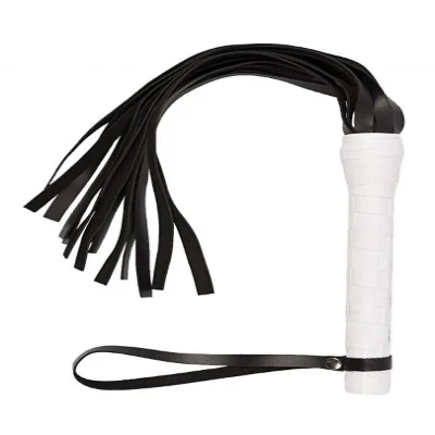 Флогер VIP Leather Flogger, White
