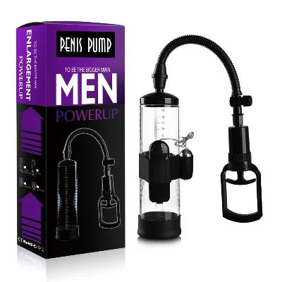 Вакуумная помпа с вибрацией Powerpump MAX Vibrating - Black&Clear