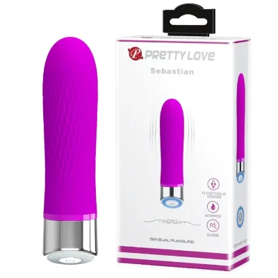 Вибромассажер серии Pretty Love Sebastian Purple 12 режимов вибрации
