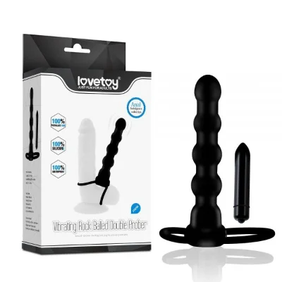 Анальное двойное удовольствие с вибрацией Double Prober Vibrating