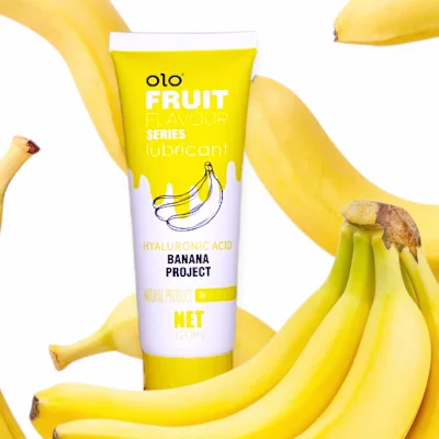 Лубрикант водный Fruit Flavour Series – Banana Project, аромат и вкус банана