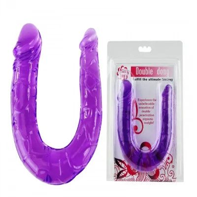 Двойной фаллоимитатор «Double dong» Purple