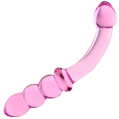 Фаллоимитатор Glassy Pink цвет нежно-розовый