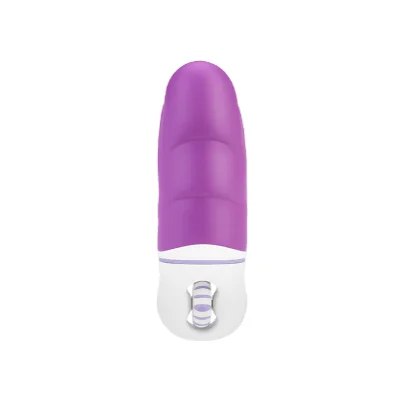 Вибратор с оригинальным дизайном и ребристой поверхностю AMOR BIG VIBRATOR ANGELUS Violet (Приложение НЕ Функционирует!)