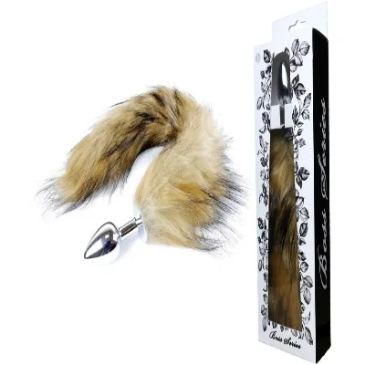 Анальная пробка ( размер S ) с хвостом Boss Series - Fox TAIL Brown XL