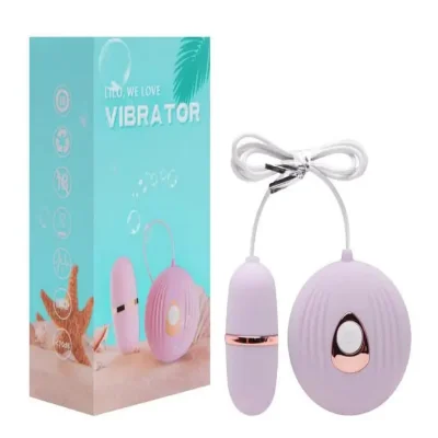 Вибро-яйцо с проводным управлением и 7 режимами вибрации Lilo Violet