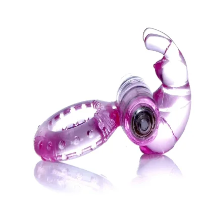 Эрекционное вибро кольцо BOSS Rabbit Vibro Cock Ring Pink