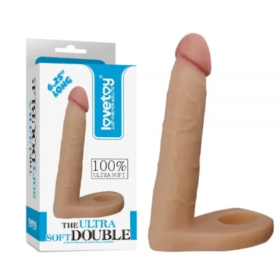 Телесная насадка для двойного проникновения 6.25" The Ultra Soft Double, Flesh