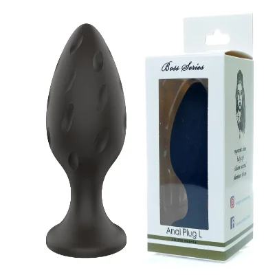Анальний силиконовый плаг Boss Series - Silicone Anal Plug L 4,4 cm