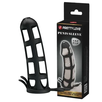 Стимулирующая ажурная насадка Penis Sleeve