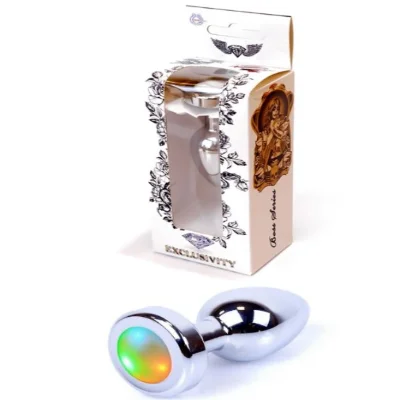Анальная пробка Boss Series - Jewellery PLUG Disco Flashlight S