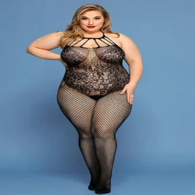 Ажурный бодистокинг( с доступом) XL/XXL